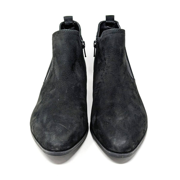 Naturalizer Shoes Womens 9 Boots Becka Leather Black Ankle Zip Pointed Booties - Picture 5 of 8